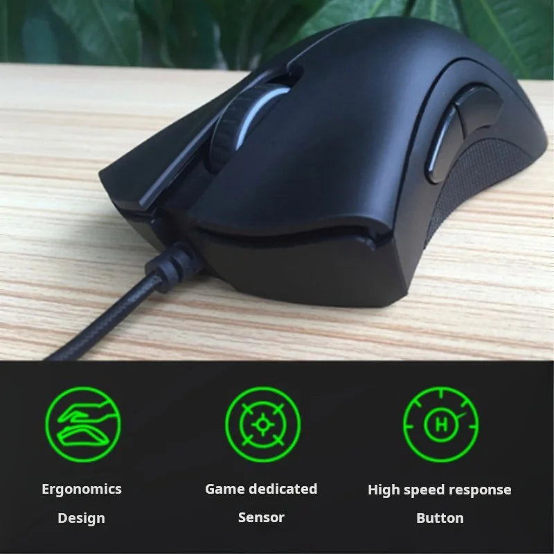 Mouse Gamer Razer Deathadder Essential 6400 DPI - Sensor Óptico