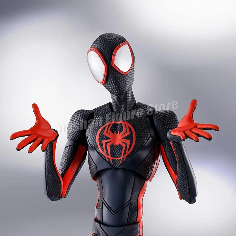 Action Figure Miles Morales SHF Homem-Aranha no Aranhaverso - Boneco Articulado