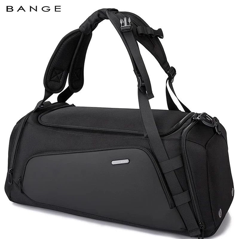 Mochila de Viagem Bange Unissex Impermeável - Mala Duffle Multifuncional