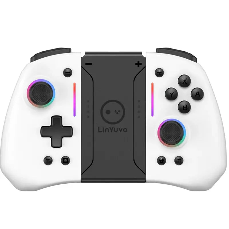 Controle Joy-Pad LinYuvo KS42 para Switch/OLED - Luz RGB e Turbo