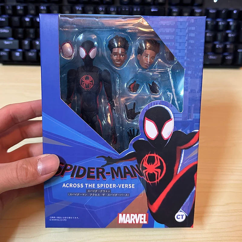 Action Figure Miles Morales SHF Homem-Aranha no Aranhaverso - Boneco Articulado