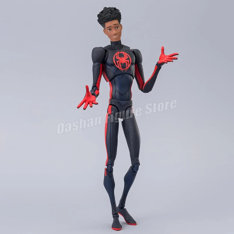 Action Figure Miles Morales SHF Homem-Aranha no Aranhaverso - Boneco Articulado