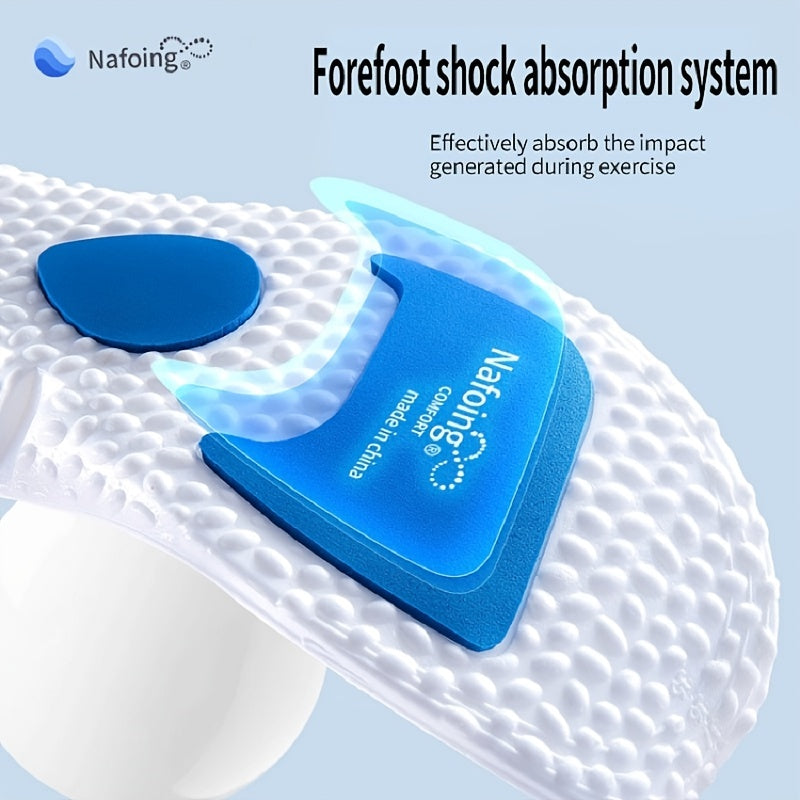 Par de Palmilhas Ortopédicas Anti-Impacto e Conforto para Tênis