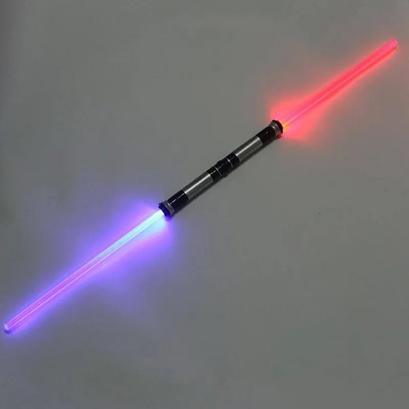 Kit 2 Sabres de Luz Star Wars com Som e Luz - Espada Cosplay Jedi e Sith