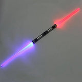 Kit 2 Sabres de Luz Star Wars com Som e Luz - Espada Cosplay Jedi e Sith