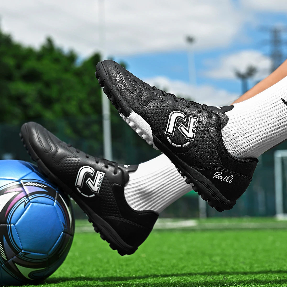 Chuteira de Futebol Premium MG/FG Unissex - Alta Aderência Multi-Gramado