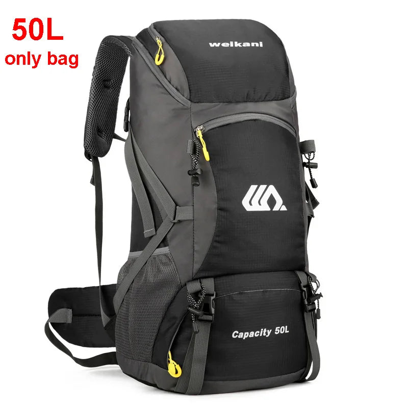 Mochila de Viagem e Trilha 50L Impermeável - Grande Capacidade para Montanhismo