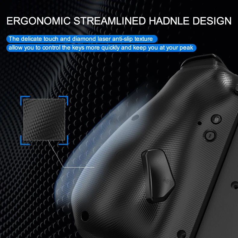 Controle Joy-Pad LinYuvo KS42 para Switch/OLED - Luz RGB e Turbo