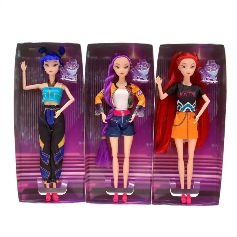 Kit Figuras de Ação K-Pop Demon Hunters Anime - Bonecas Colecionáveis