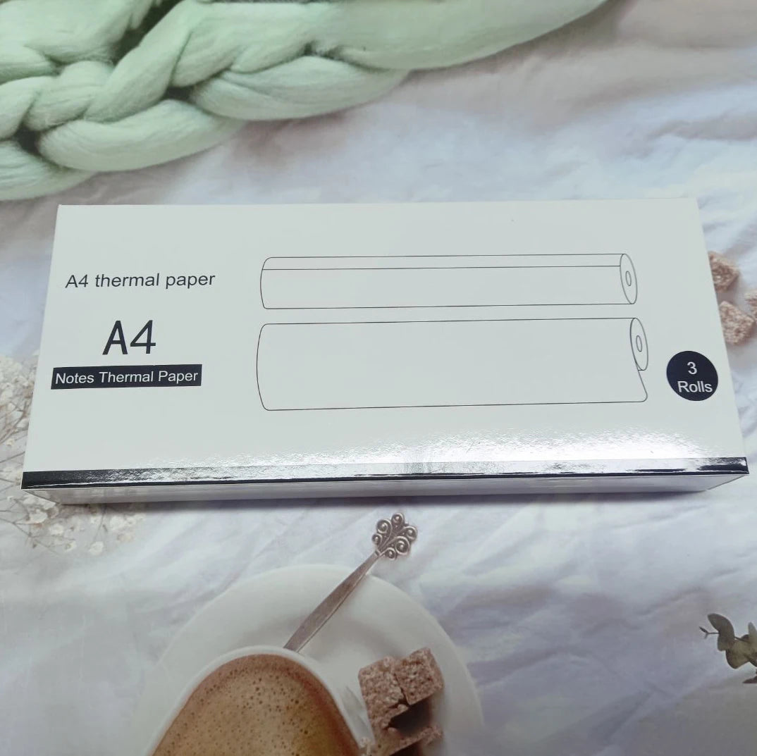 Impressora Térmica Portátil A4 Bluetooth Sem Tinta - Para Documentos e Office