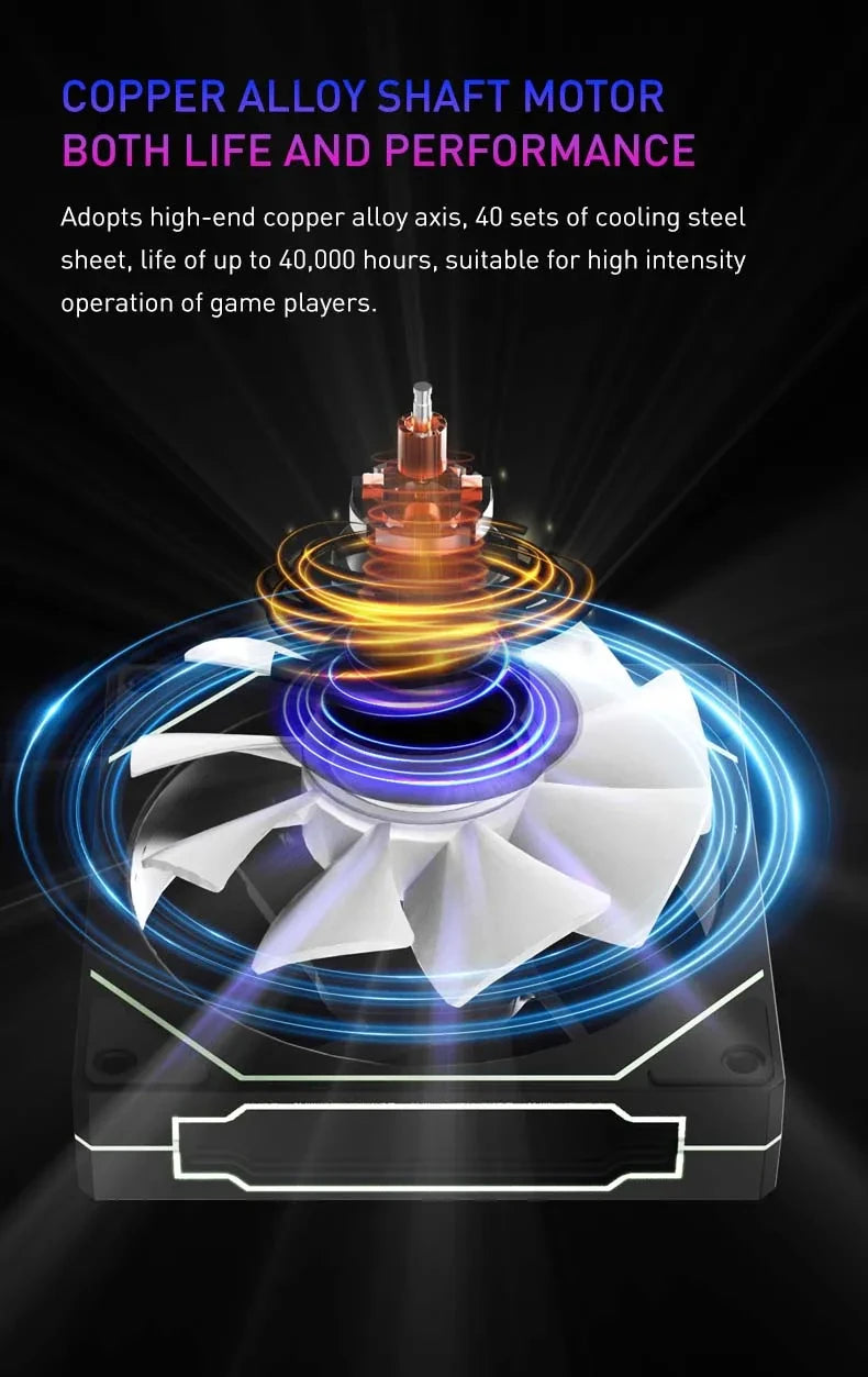 Cooler Fan Prism 5 Pro 120mm - ARGB 4 Pinos PWM Silencioso