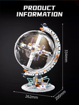 Blocos de Montar Estação Espacial Globo Transparente - Tecnologia Criativa