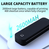 Impressora Térmica Portátil A4 Bluetooth Sem Tinta - Para Documentos e Office