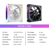 Cooler Fan Prism 5 Pro 120mm - ARGB 4 Pinos PWM Silencioso