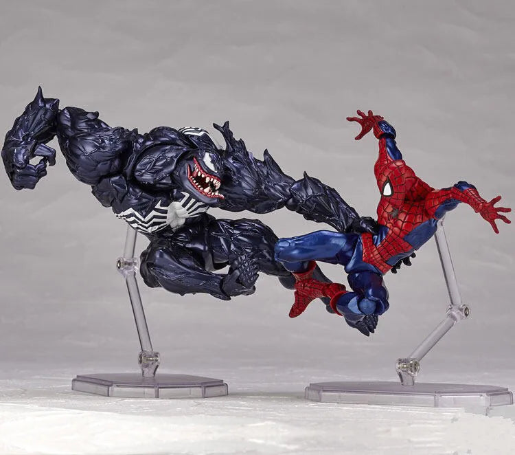 Action Figure Carnificina e Venom Amazing Yamaguchi - Articulado com Troca de Face