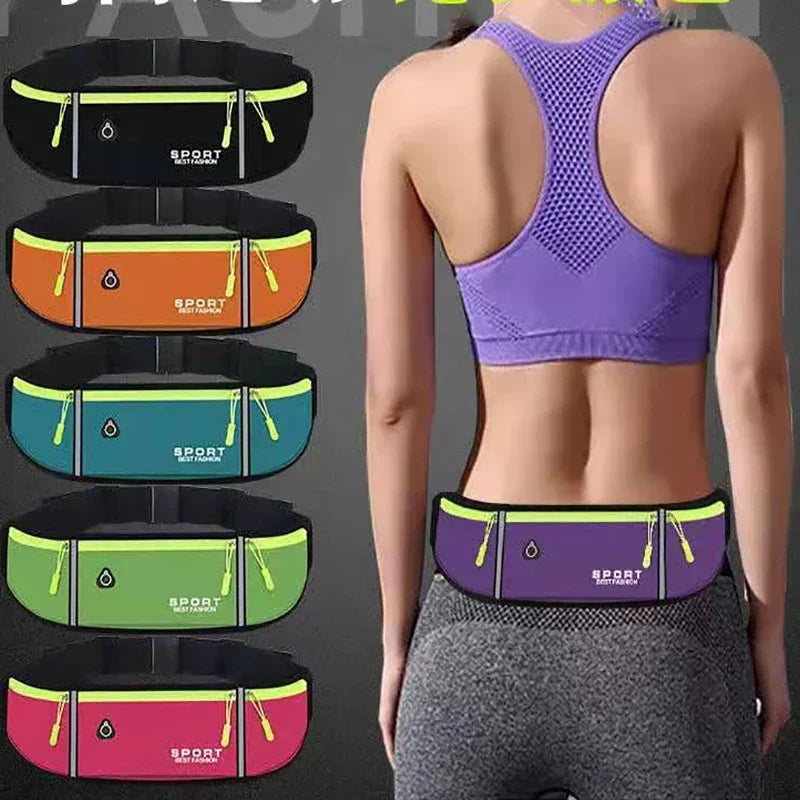 Pochete de Corrida Slim Impermeável com Porta Garrafa - Fitness, Ciclismo e Treino