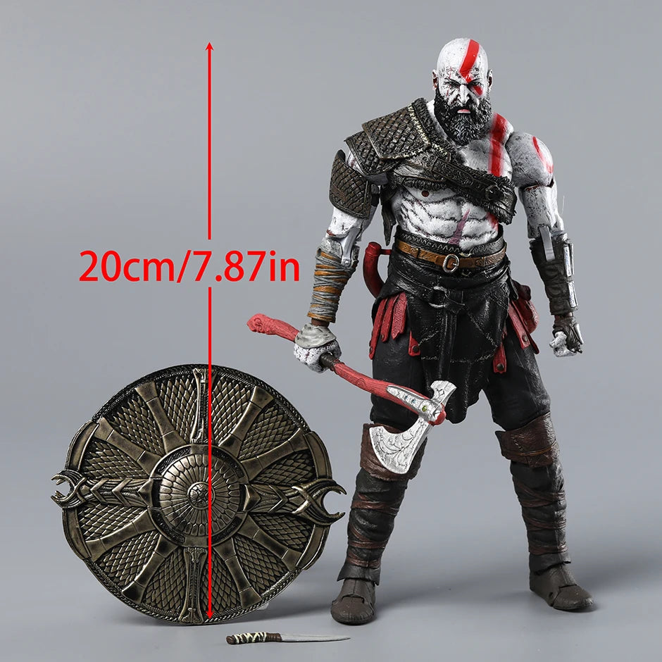 Action Figure Kratos God of War (2018) NECA - Boneco Colecionável Articulado