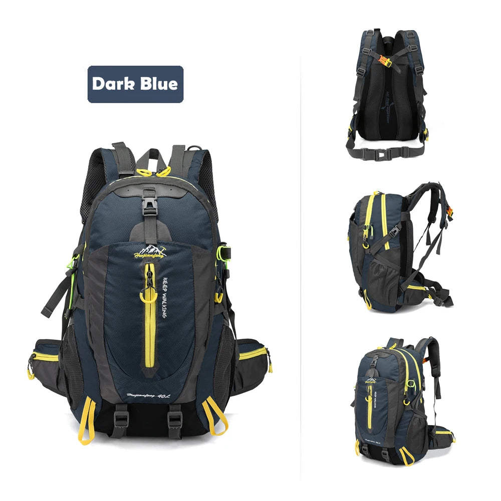 40l resistente à água mochila de viagem acampamento caminhadas portátil daypack trekking escalada sacos traseiros para homens mulheres caminhadas suprimentos
