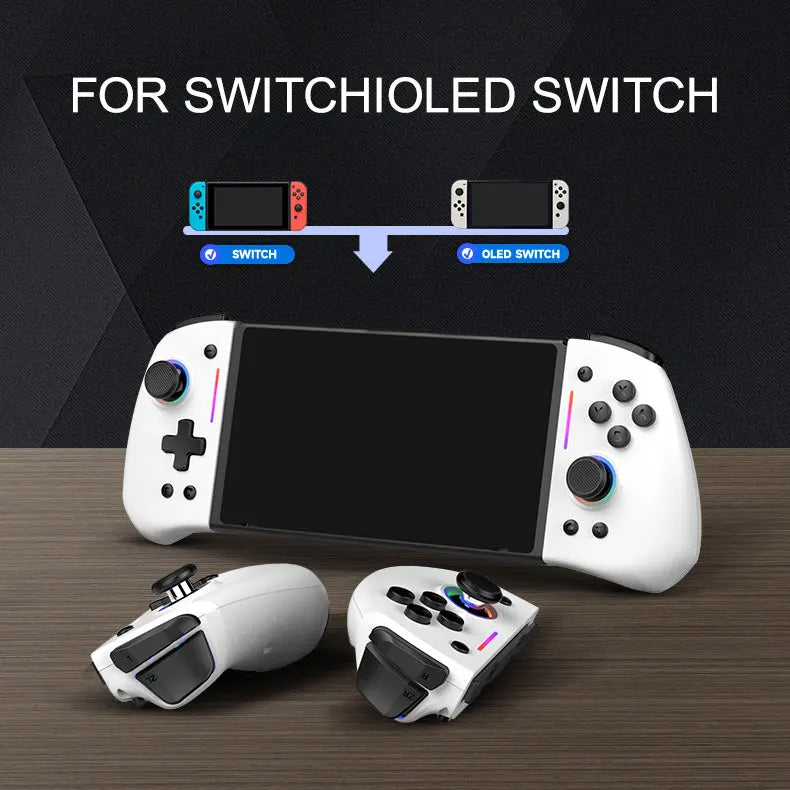 Controle Joy-Pad LinYuvo KS42 para Switch/OLED - Luz RGB e Turbo
