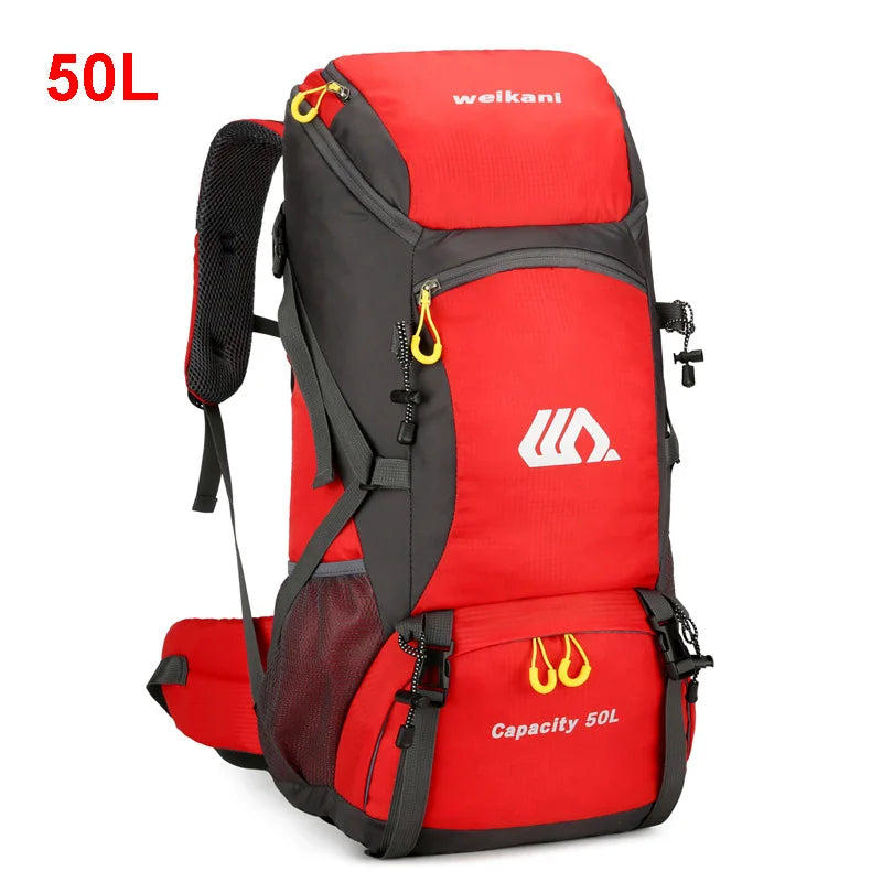 Mochila de Viagem e Trilha 50L Impermeável - Grande Capacidade para Montanhismo