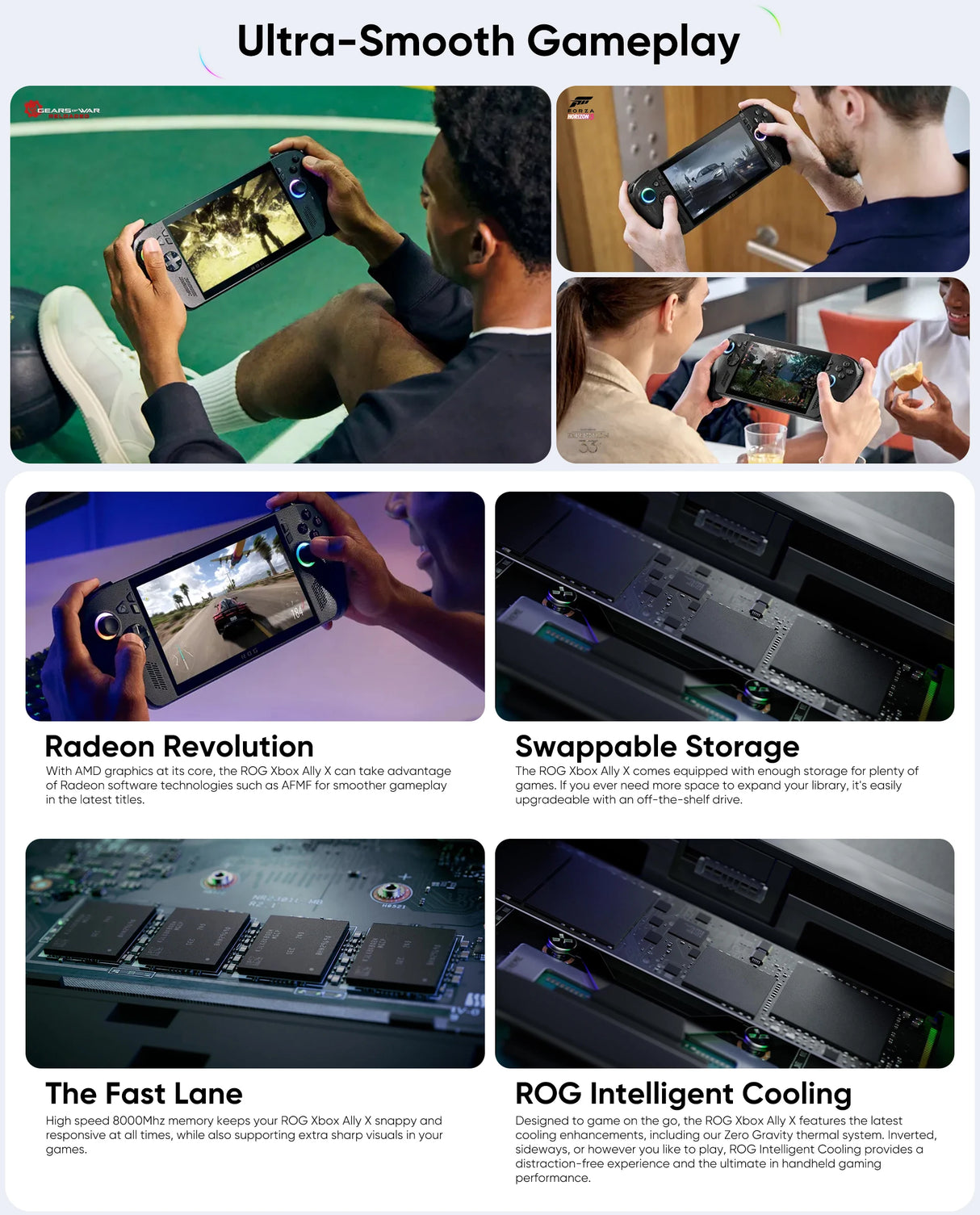 Console Portátil ROG Ally X 7" FHD 120Hz 500nits - Ryzen Z1 Extreme VRR