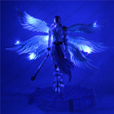 Action Figure Digimon Angewomon e Angemon 28cm - Estátua PVC com LED