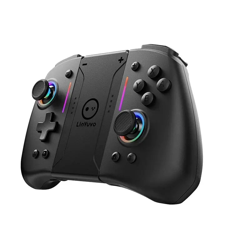 Controle Joy-Pad LinYuvo KS42 para Switch/OLED - Luz RGB e Turbo