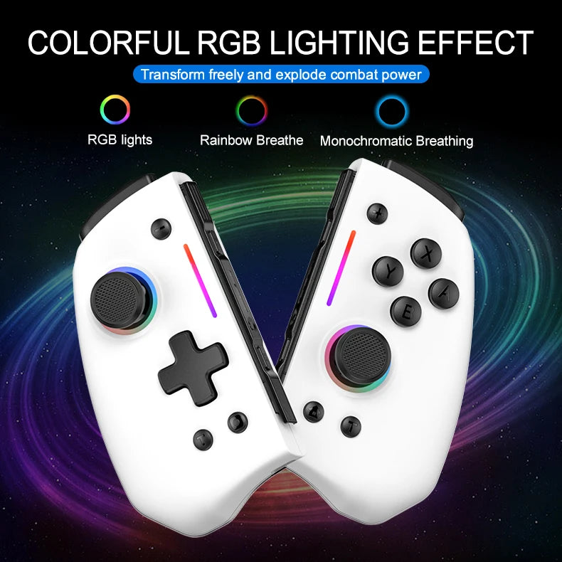 Controle Joy-Pad LinYuvo KS42 para Switch/OLED - Luz RGB e Turbo