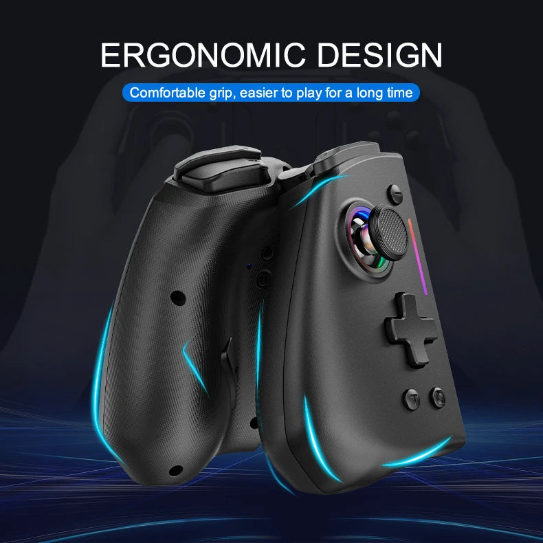 Controle Joy-Pad LinYuvo KS42 para Switch/OLED - Luz RGB e Turbo
