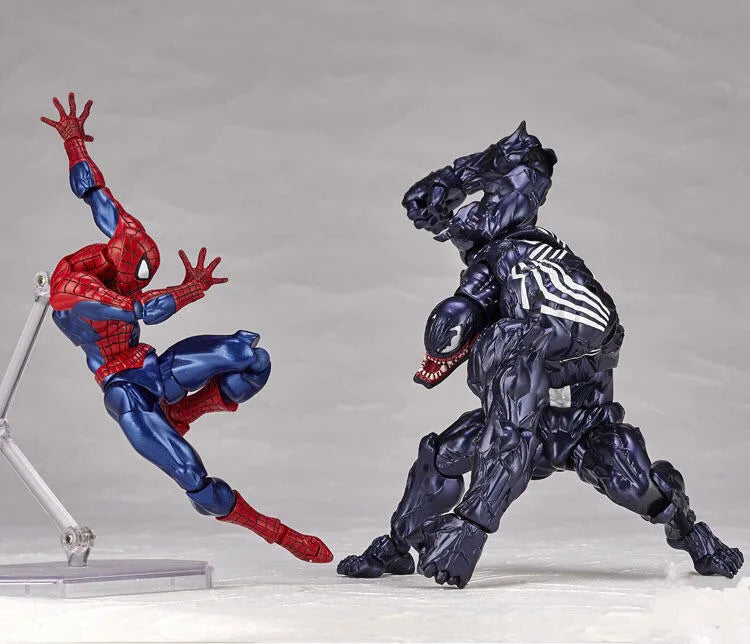 Action Figure Carnificina e Venom Amazing Yamaguchi - Articulado com Troca de Face