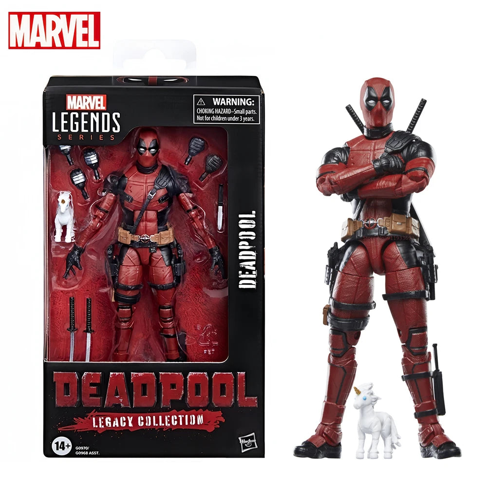 Action Figure Deadpool Marvel Legends Wade Wilson - Modelo Articulado Premium