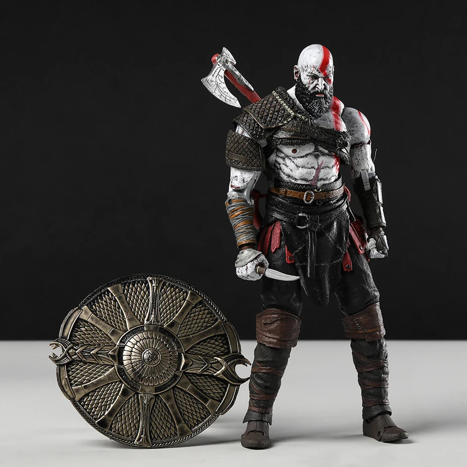 Action Figure Kratos God of War (2018) NECA - Boneco Colecionável Articulado