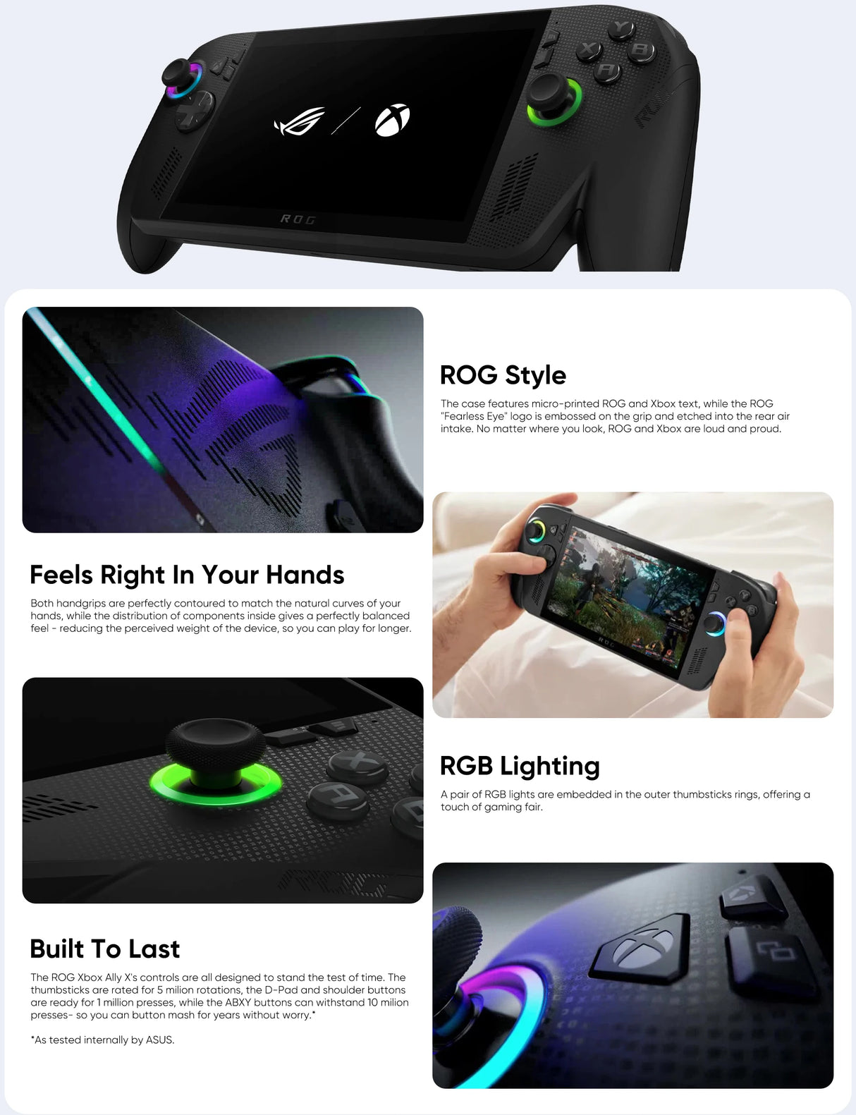 Console Portátil ROG Ally X 7" FHD 120Hz 500nits - Ryzen Z1 Extreme VRR