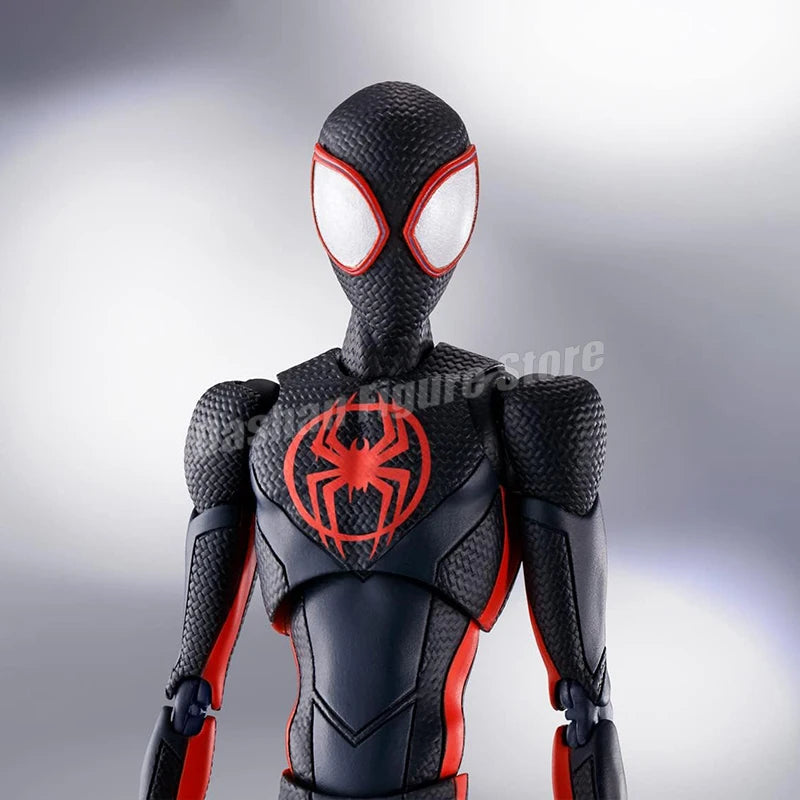 Action Figure Miles Morales SHF Homem-Aranha no Aranhaverso - Boneco Articulado