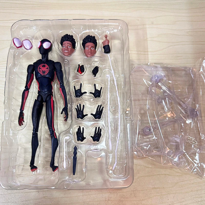 Action Figure Miles Morales SHF Homem-Aranha no Aranhaverso - Boneco Articulado