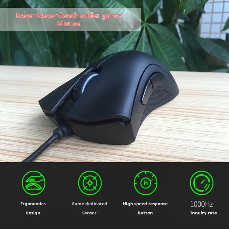 Mouse Gamer Razer Deathadder Essential 6400 DPI - Sensor Óptico