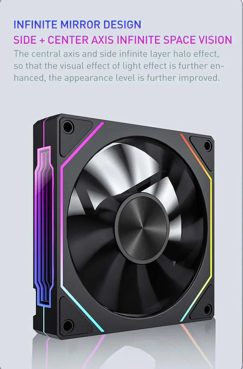 Cooler Fan Prism 5 Pro 120mm - ARGB 4 Pinos PWM Silencioso